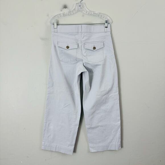 Gloria Vanderbilt Shape Effect High Rise Wide Leg Cropped Gray Pants Women’s 8 - Picture 5 of 8